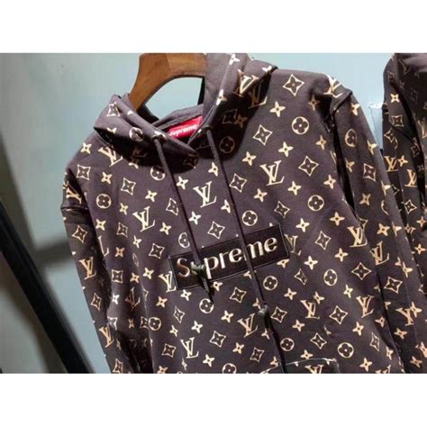 supreme lv hoodie pattern|supreme Lv hoodie retail price.